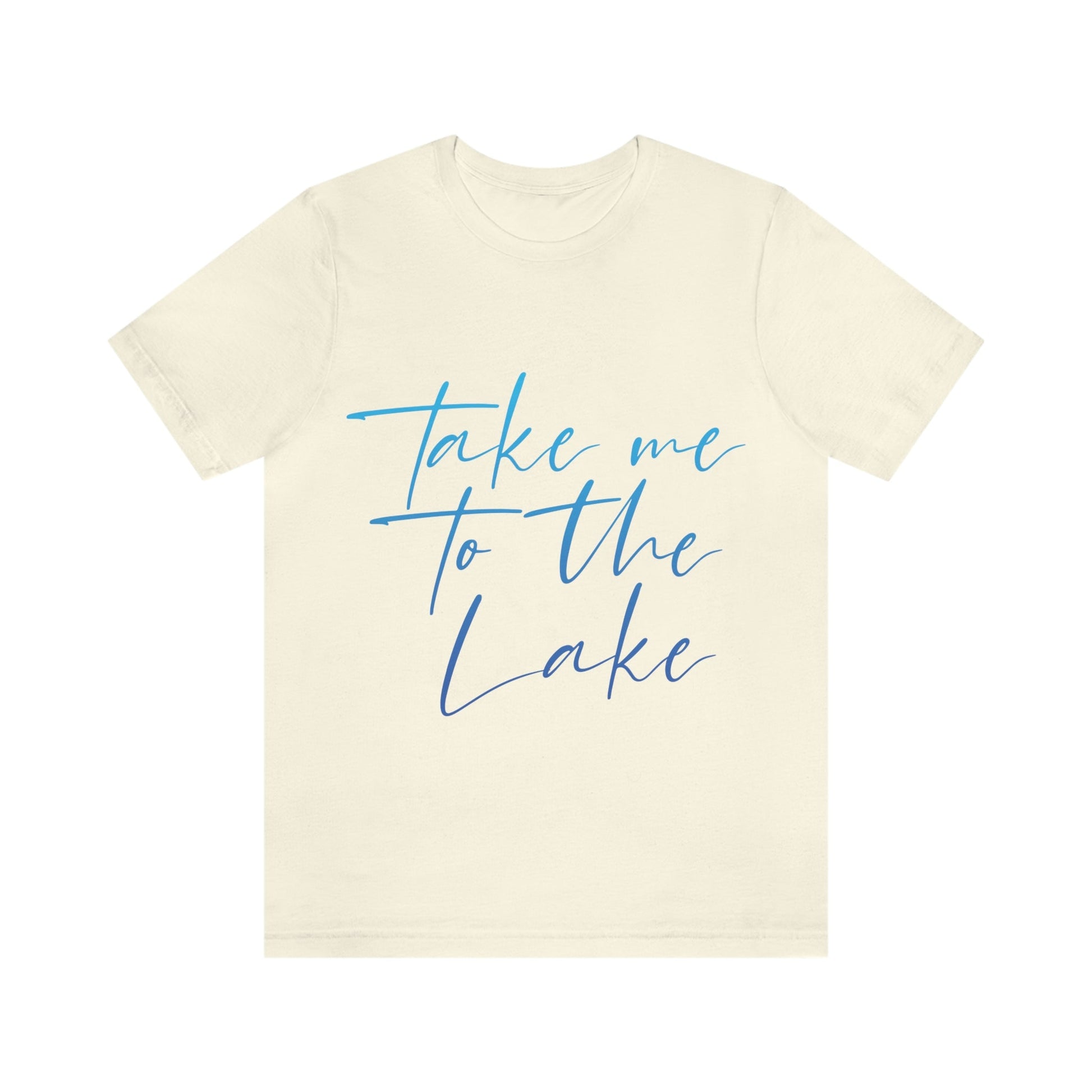 Take Me to the Lake Vacation Landscape Explore Unisex Jersey Short Sleeve T-Shirt Ichaku [Perfect Gifts Selection]