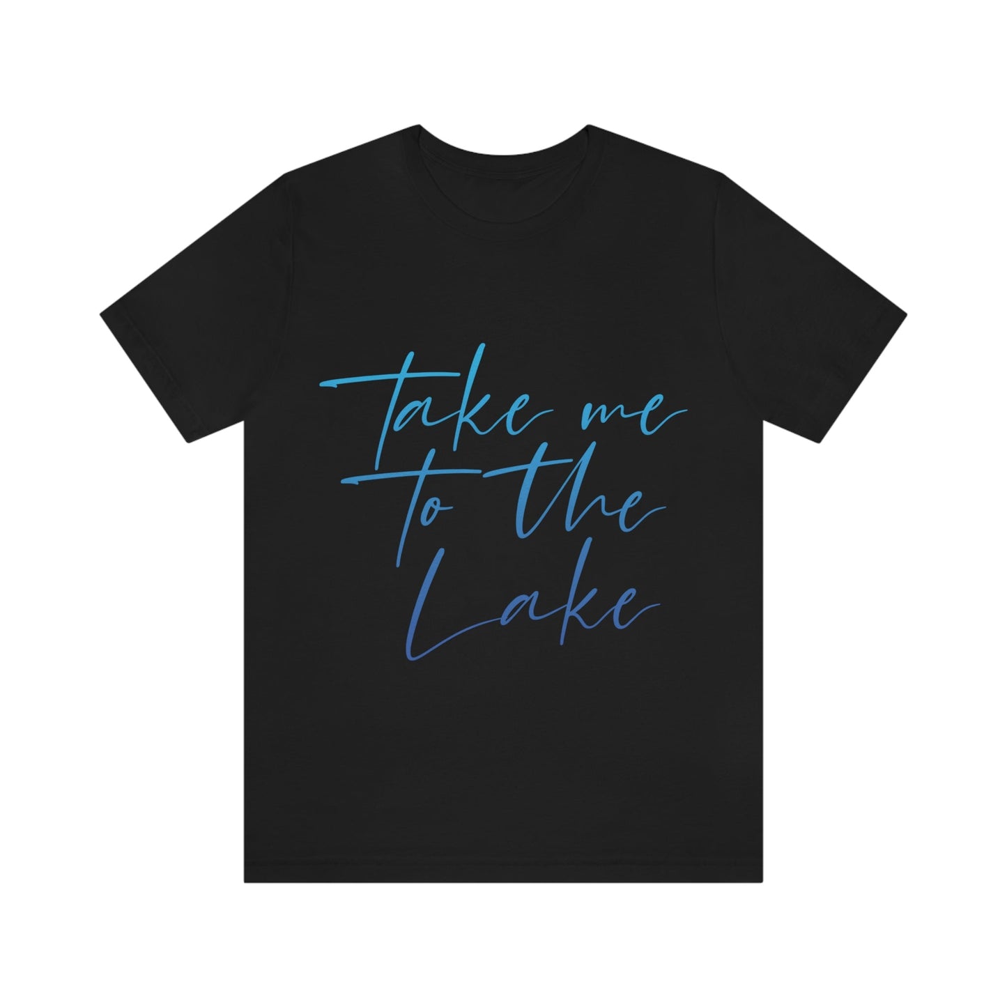 Take Me to the Lake Vacation Landscape Explore Unisex Jersey Short Sleeve T-Shirt Ichaku [Perfect Gifts Selection]