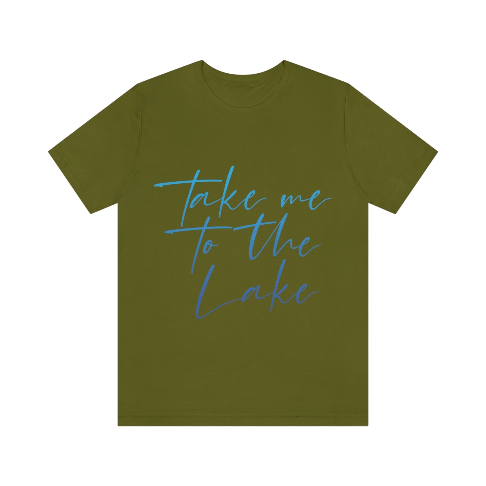 Take Me to the Lake Vacation Landscape Explore Unisex Jersey Short Sleeve T-Shirt Ichaku [Perfect Gifts Selection]