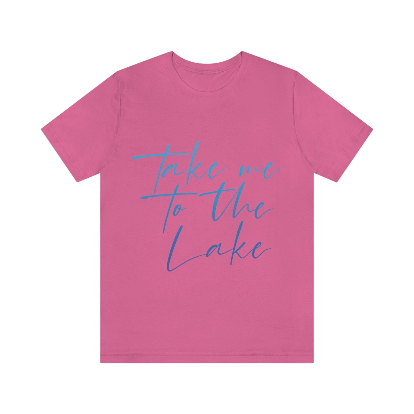 Take Me to the Lake Vacation Landscape Explore Unisex Jersey Short Sleeve T-Shirt Ichaku [Perfect Gifts Selection]