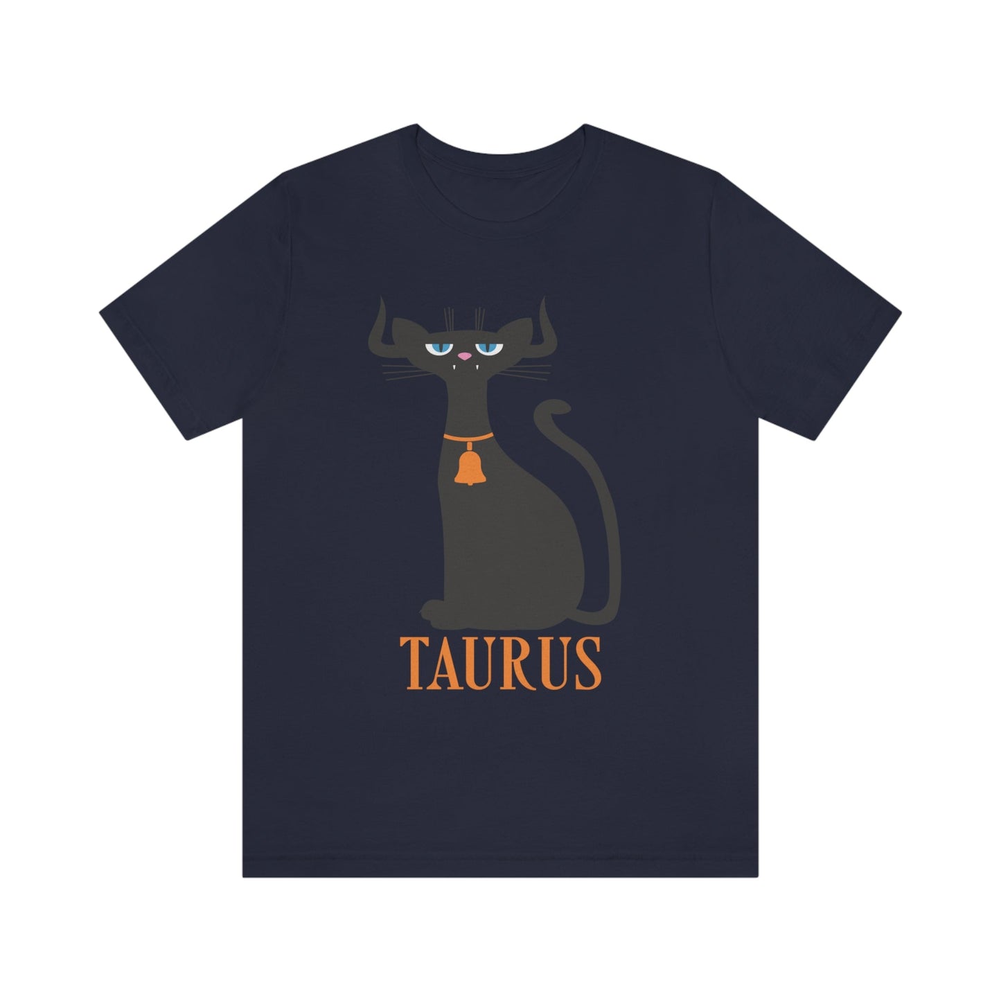 Taurus Cat Zodiac Sign Unisex Jersey Short Sleeve T-Shirt Ichaku [Perfect Gifts Selection]