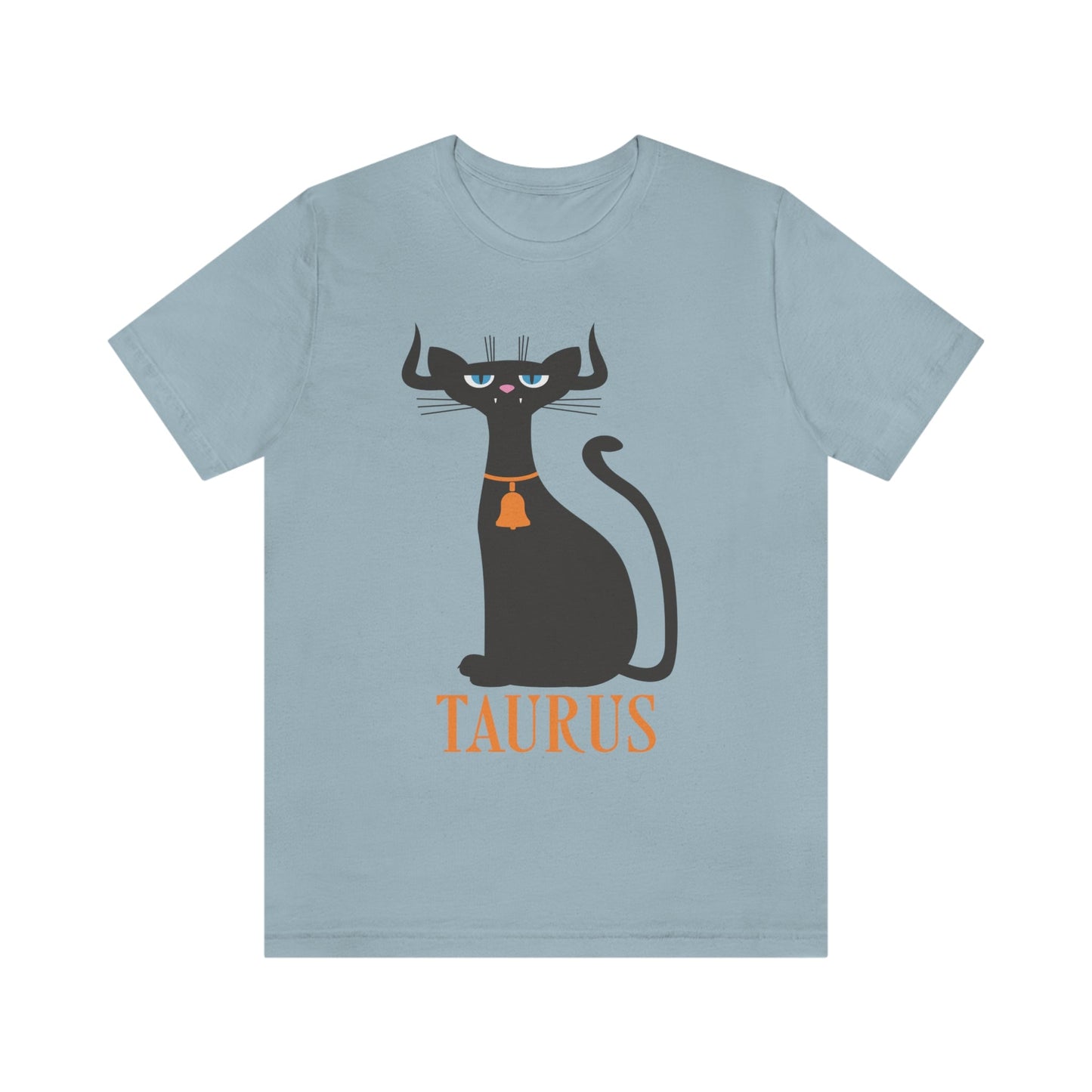 Taurus Cat Zodiac Sign Unisex Jersey Short Sleeve T-Shirt Ichaku [Perfect Gifts Selection]