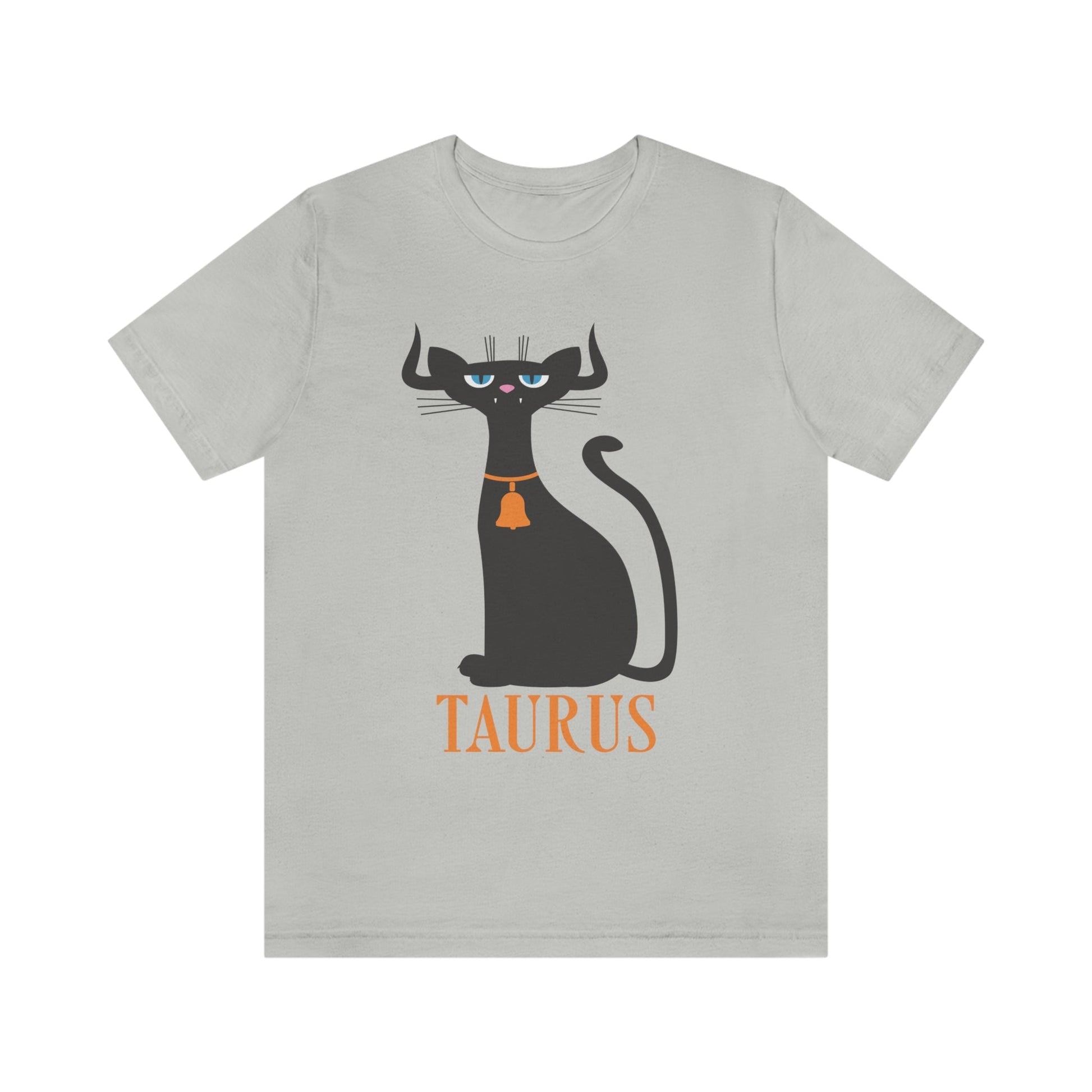 Taurus Cat Zodiac Sign Unisex Jersey Short Sleeve T-Shirt Ichaku [Perfect Gifts Selection]