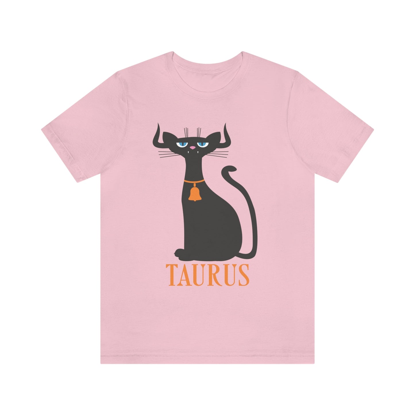 Taurus Cat Zodiac Sign Unisex Jersey Short Sleeve T-Shirt Ichaku [Perfect Gifts Selection]