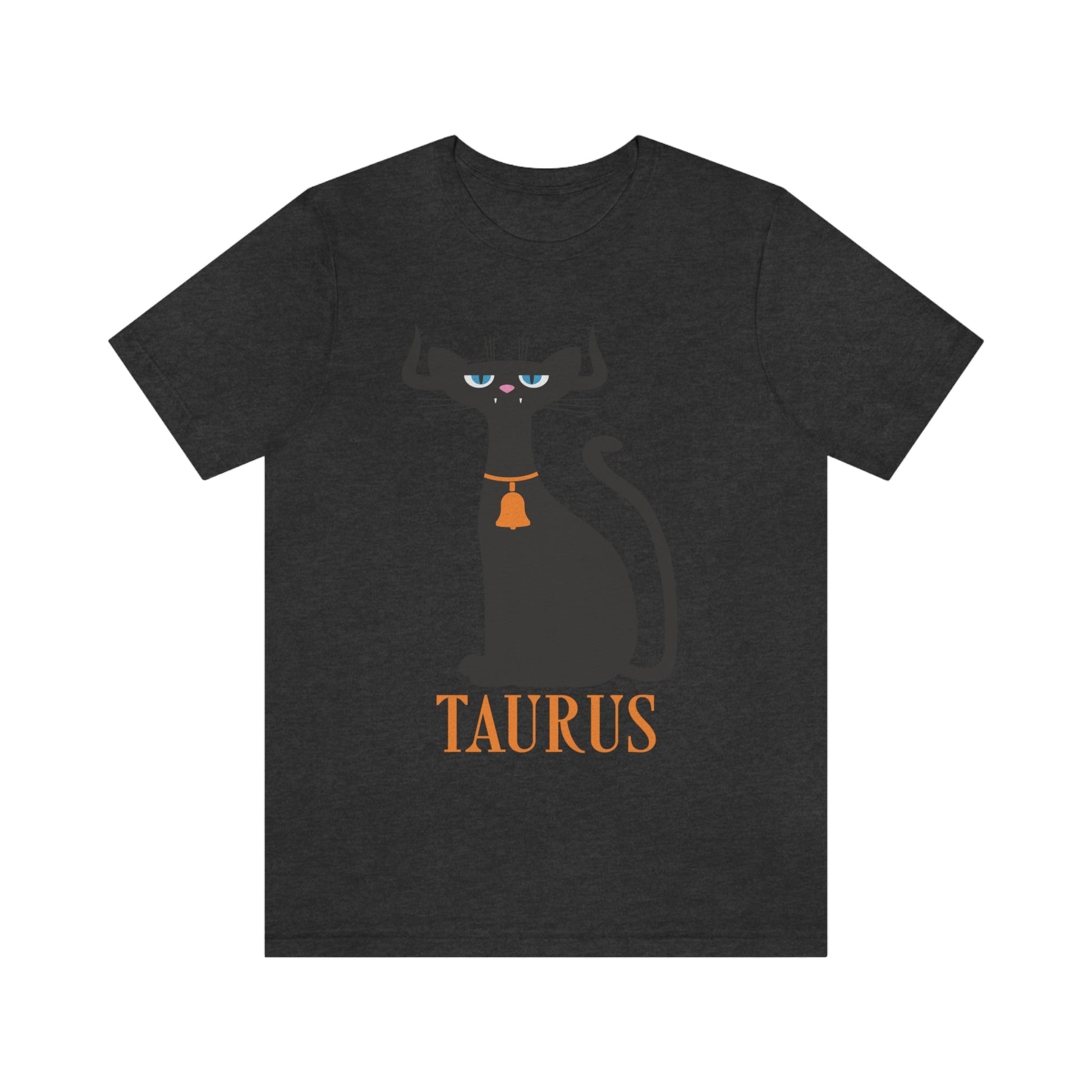 Taurus Cat Zodiac Sign Unisex Jersey Short Sleeve T-Shirt Ichaku [Perfect Gifts Selection]