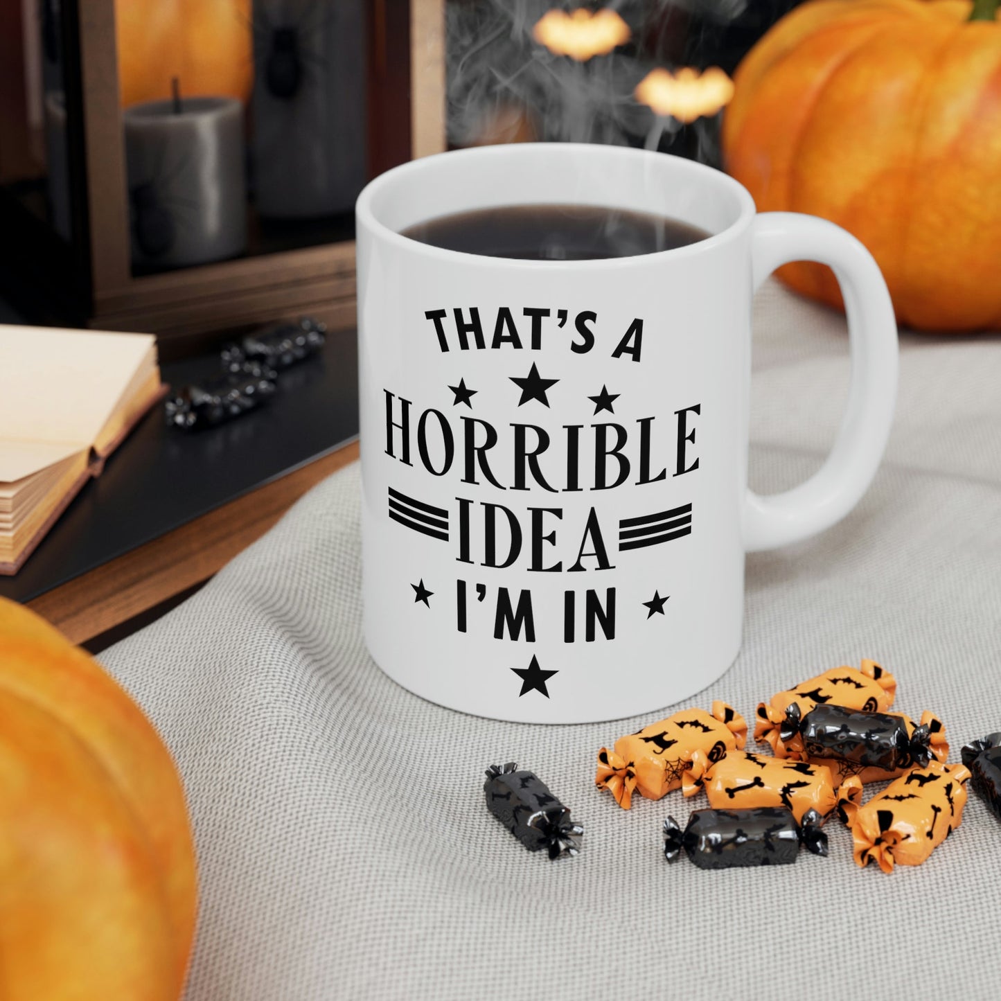 Thats a Horrible Idea I`m In Humor Quotes Ceramic Mug 11oz Ichaku [Perfect Gifts Selection]