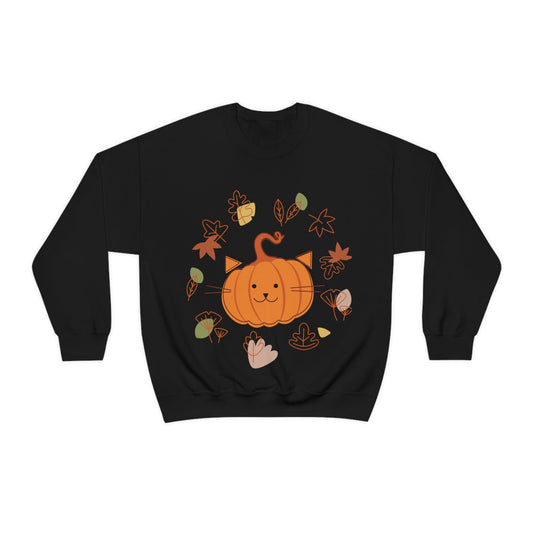 The Best Pumpkin In The Patch Cute Funny Halloween Unisex Heavy Blend™ Crewneck Sweatshirt Ichaku [Perfect Gifts Selection]