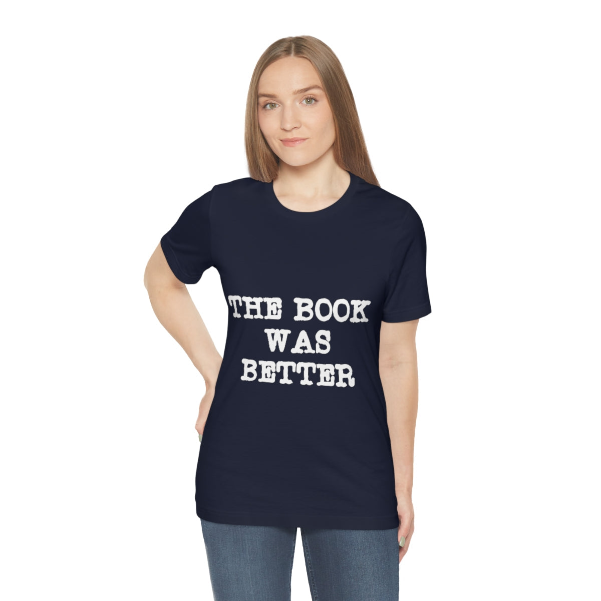 The Book Was Better Reading Educational Quotes Unisex Jersey Short Sleeve T-Shirt Ichaku [Perfect Gifts Selection]