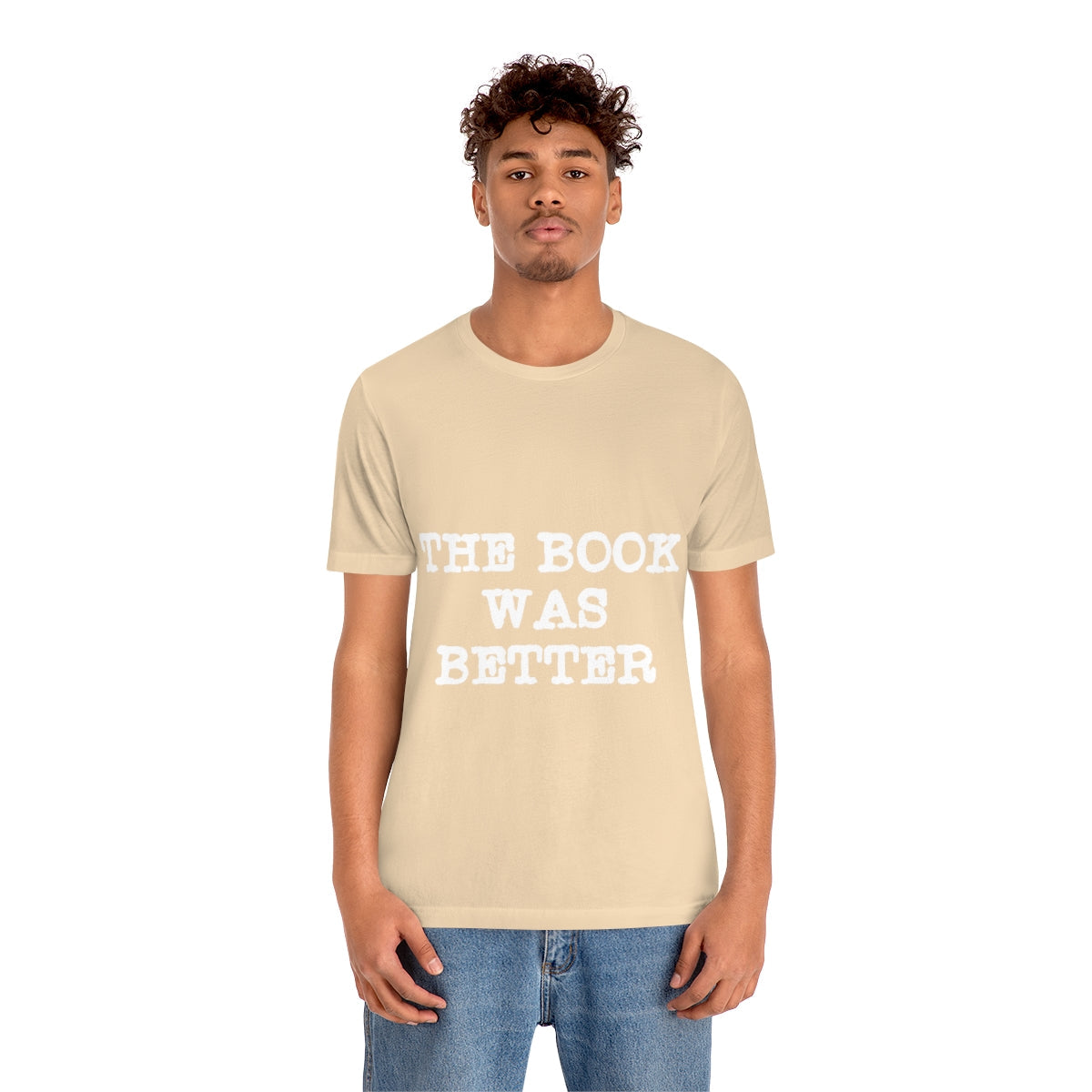 The Book Was Better Reading Educational Quotes Unisex Jersey Short Sleeve T-Shirt Ichaku [Perfect Gifts Selection]