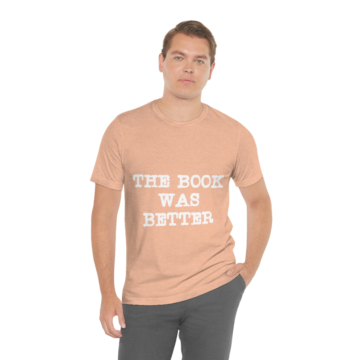 The Book Was Better Reading Educational Quotes Unisex Jersey Short Sleeve T-Shirt Ichaku [Perfect Gifts Selection]