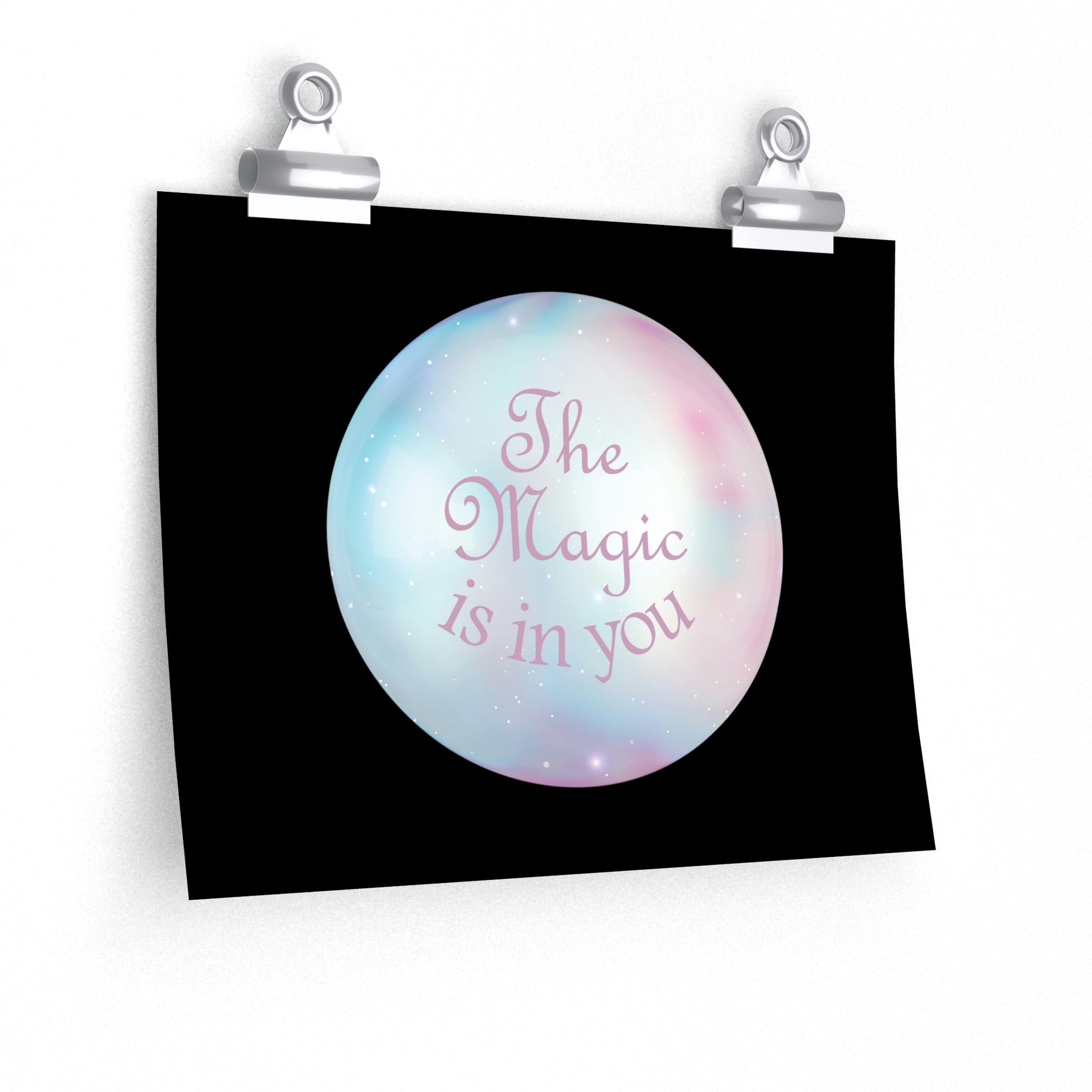 The Magic Is In You Motivation Quotes Art Premium Matte Horizontal Posters Ichaku [Perfect Gifts Selection]