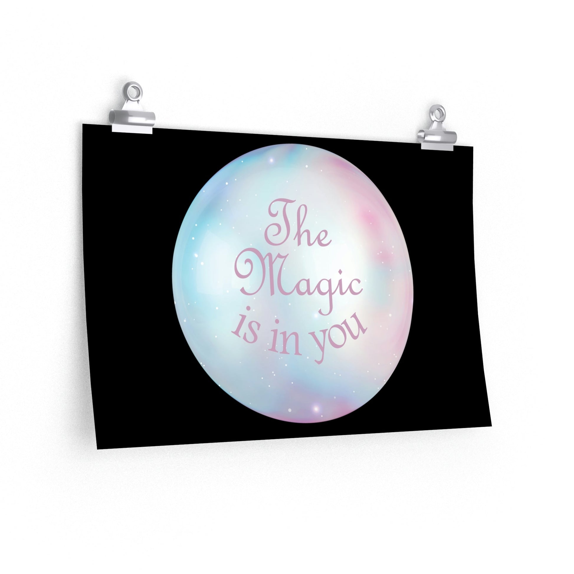 The Magic Is In You Motivation Quotes Art Premium Matte Horizontal Posters Ichaku [Perfect Gifts Selection]