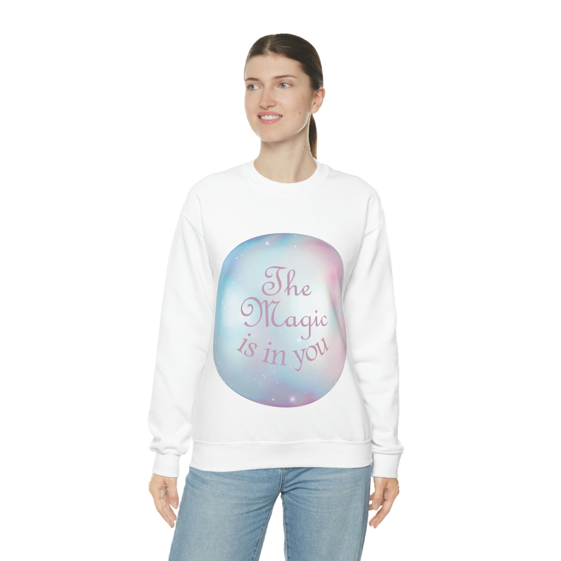 The Magic Is In You Motivation Quotes Unisex Heavy Blend™ Crewneck Sweatshirt Ichaku [Perfect Gifts Selection]