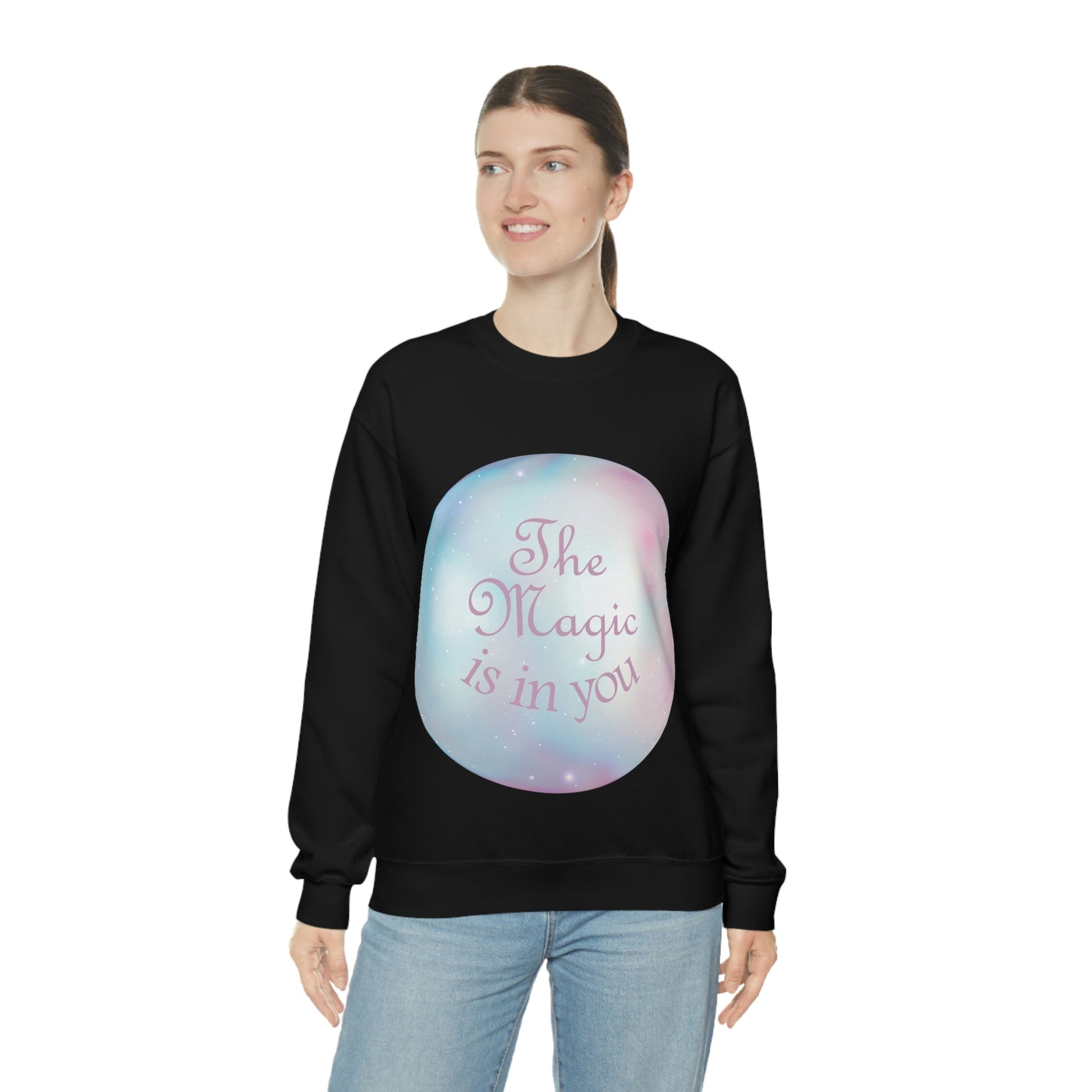 The Magic Is In You Motivation Quotes Unisex Heavy Blend™ Crewneck Sweatshirt Ichaku [Perfect Gifts Selection]