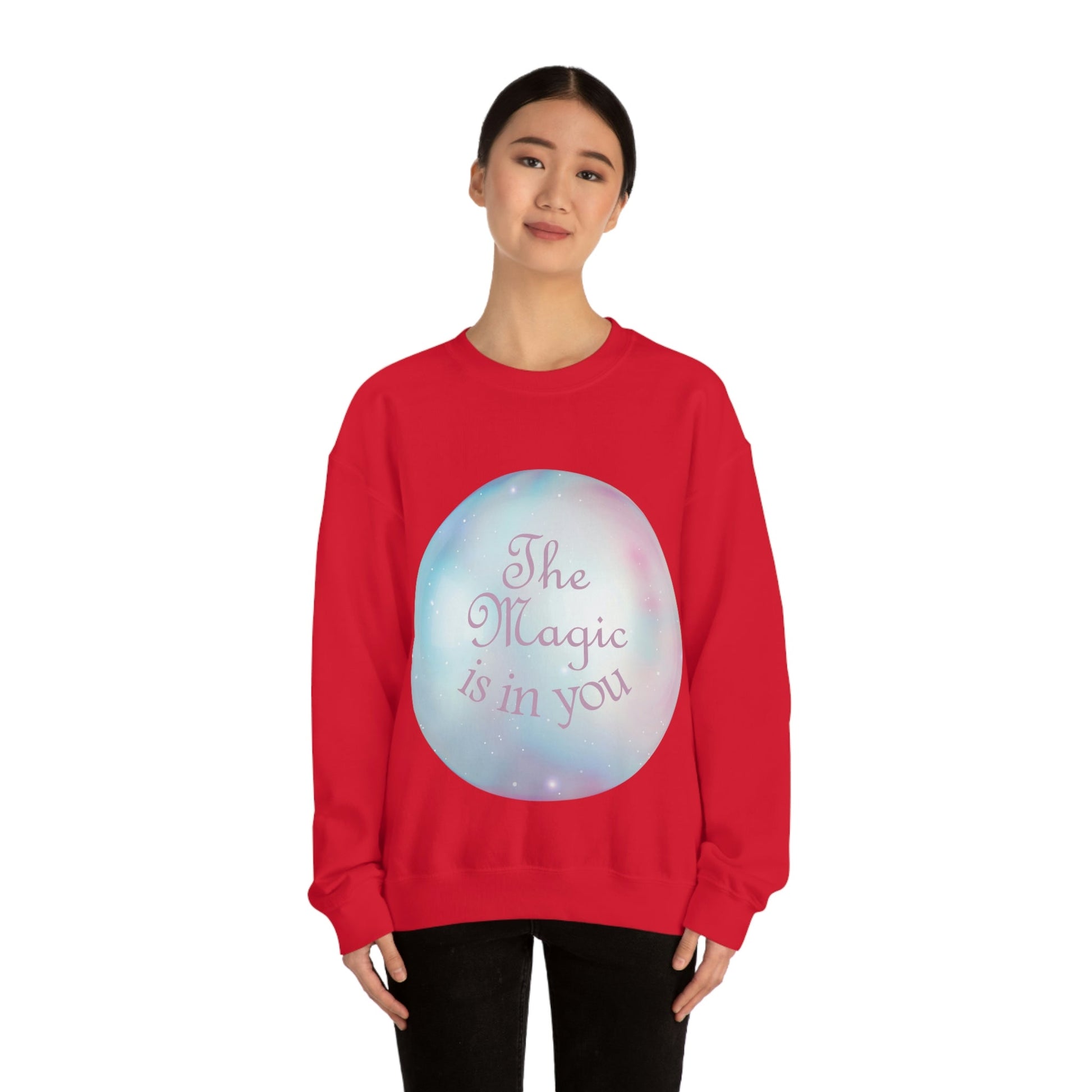 The Magic Is In You Motivation Quotes Unisex Heavy Blend™ Crewneck Sweatshirt Ichaku [Perfect Gifts Selection]