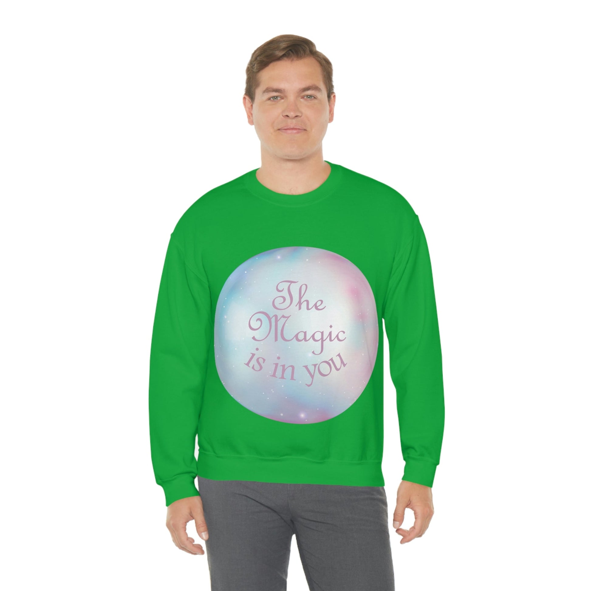 The Magic Is In You Motivation Quotes Unisex Heavy Blend™ Crewneck Sweatshirt Ichaku [Perfect Gifts Selection]