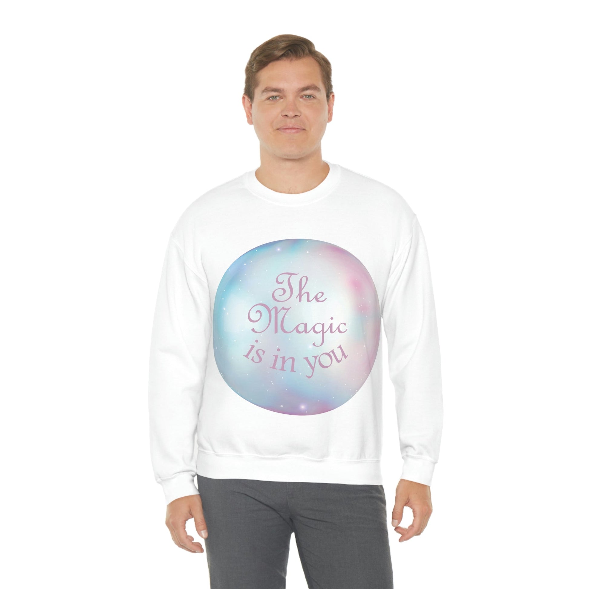 The Magic Is In You Motivation Quotes Unisex Heavy Blend™ Crewneck Sweatshirt Ichaku [Perfect Gifts Selection]