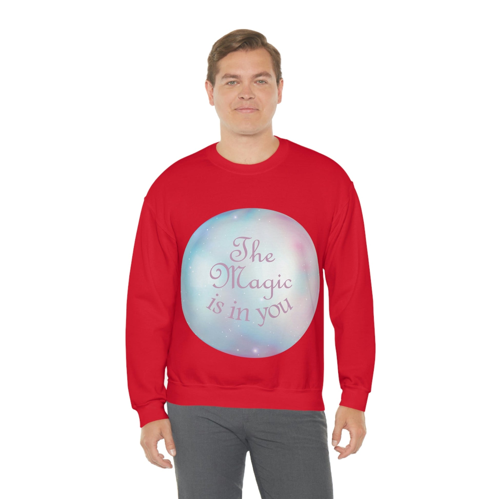 The Magic Is In You Motivation Quotes Unisex Heavy Blend™ Crewneck Sweatshirt Ichaku [Perfect Gifts Selection]