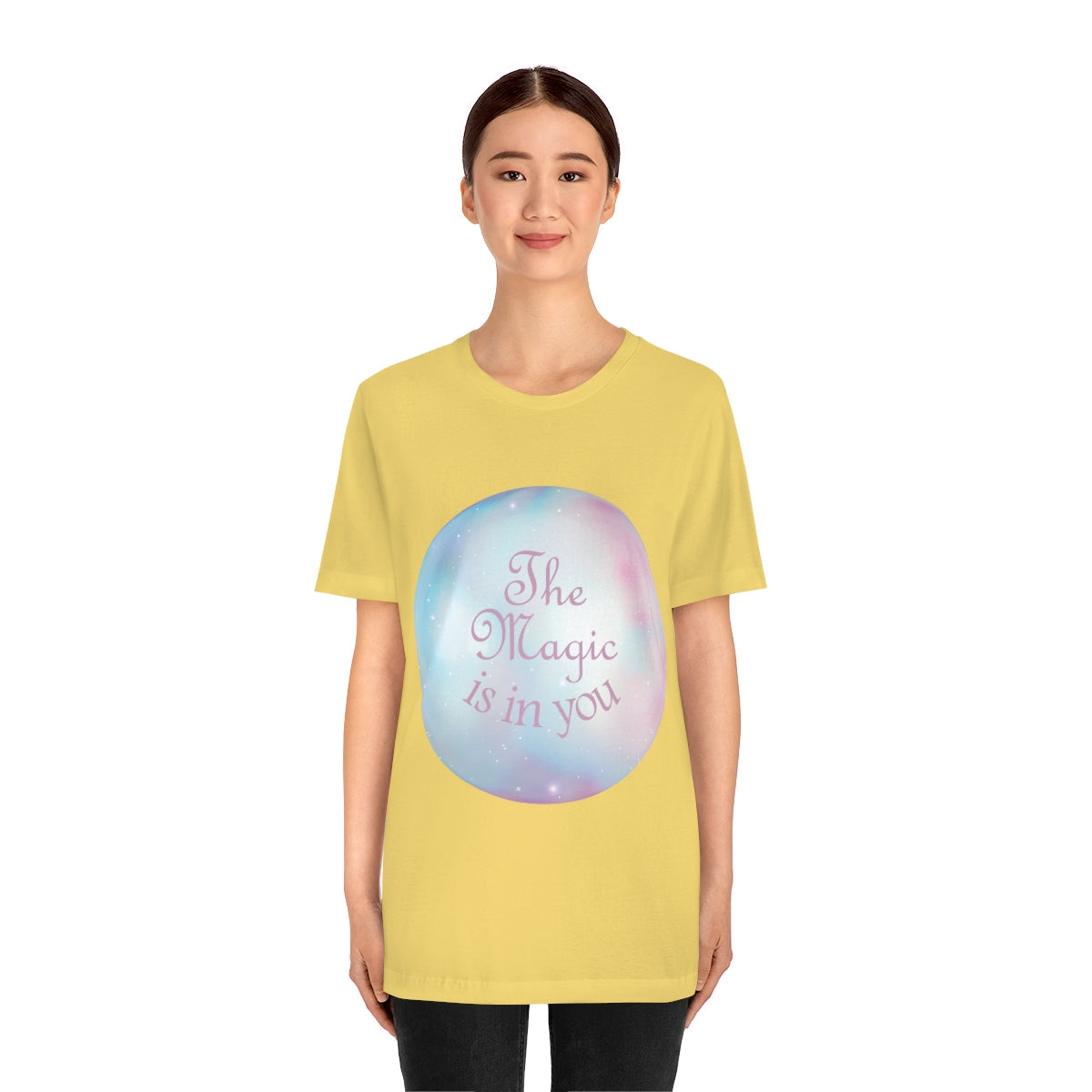 The Magic Is In You Motivation Quotes Unisex Jersey Short Sleeve T-Shirt Ichaku [Perfect Gifts Selection]