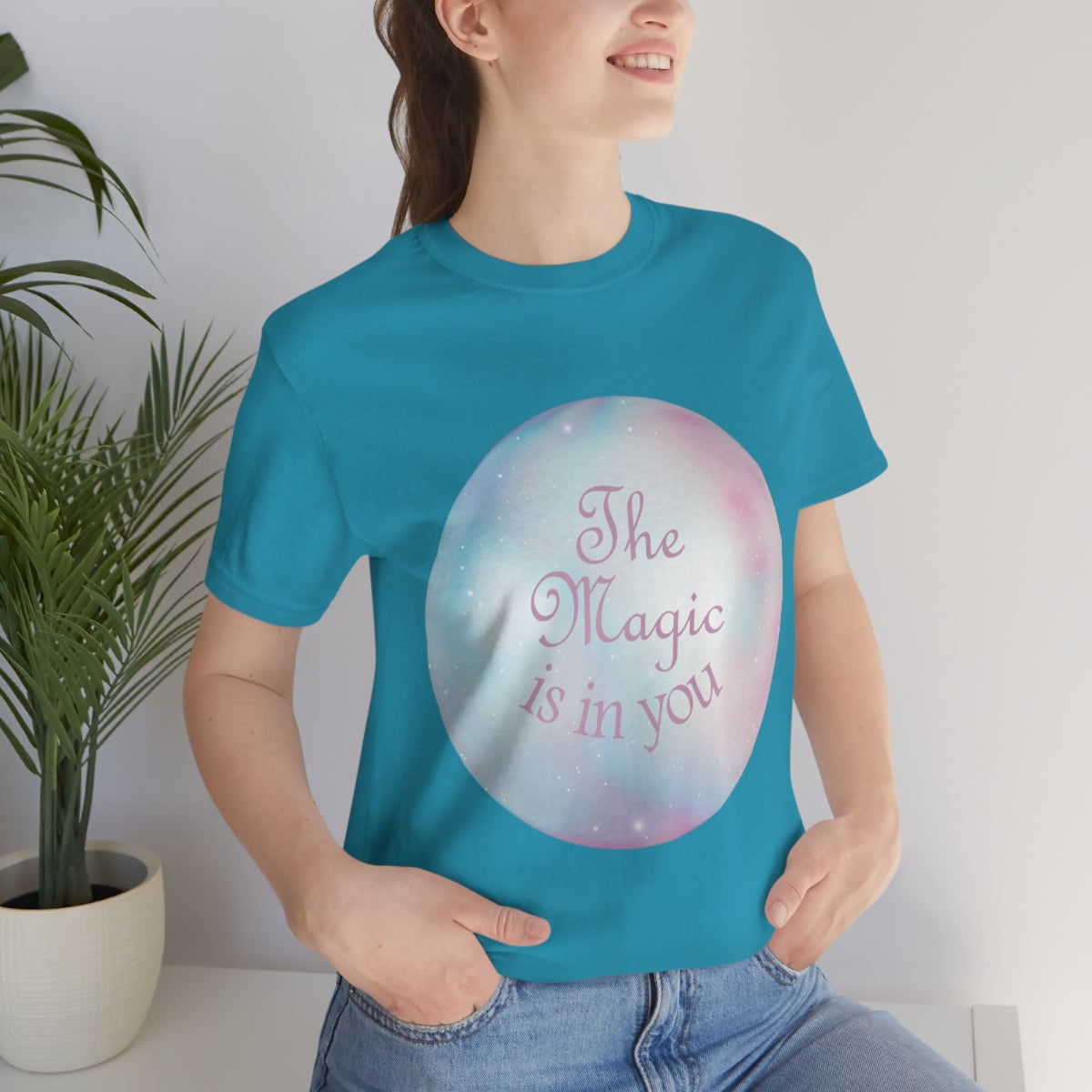 The Magic Is In You Motivation Quotes Unisex Jersey Short Sleeve T-Shirt Ichaku [Perfect Gifts Selection]