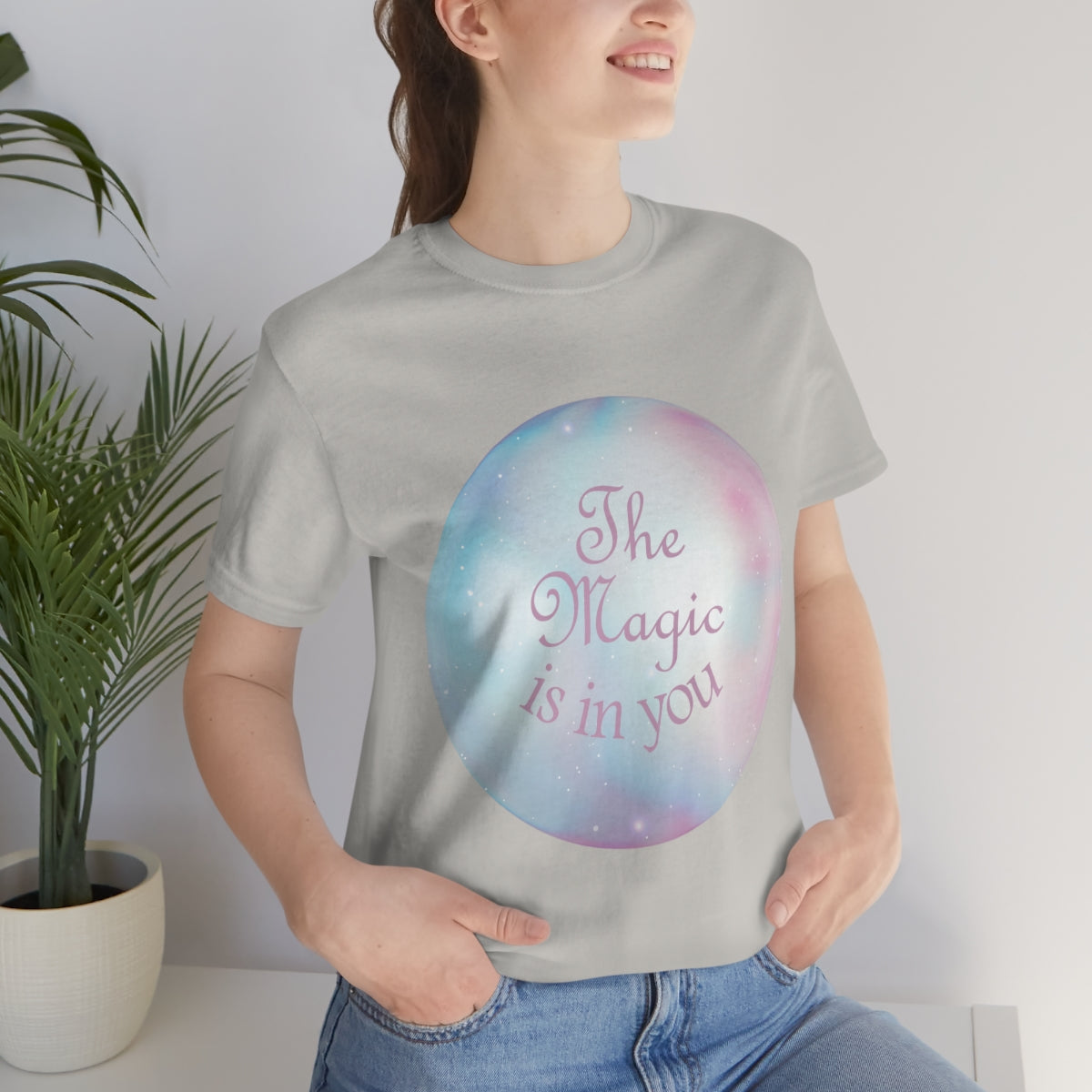 The Magic Is In You Motivation Quotes Unisex Jersey Short Sleeve T-Shirt Ichaku [Perfect Gifts Selection]