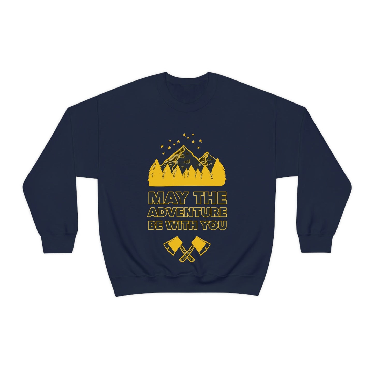 The Mountains Are Calling Hiking Fan Slogan Unisex Heavy Blend™ Crewneck Sweatshirt Ichaku [Perfect Gifts Selection]