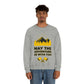 The Mountains Are Calling Hiking Fan Slogan Unisex Heavy Blend™ Crewneck Sweatshirt Ichaku [Perfect Gifts Selection]