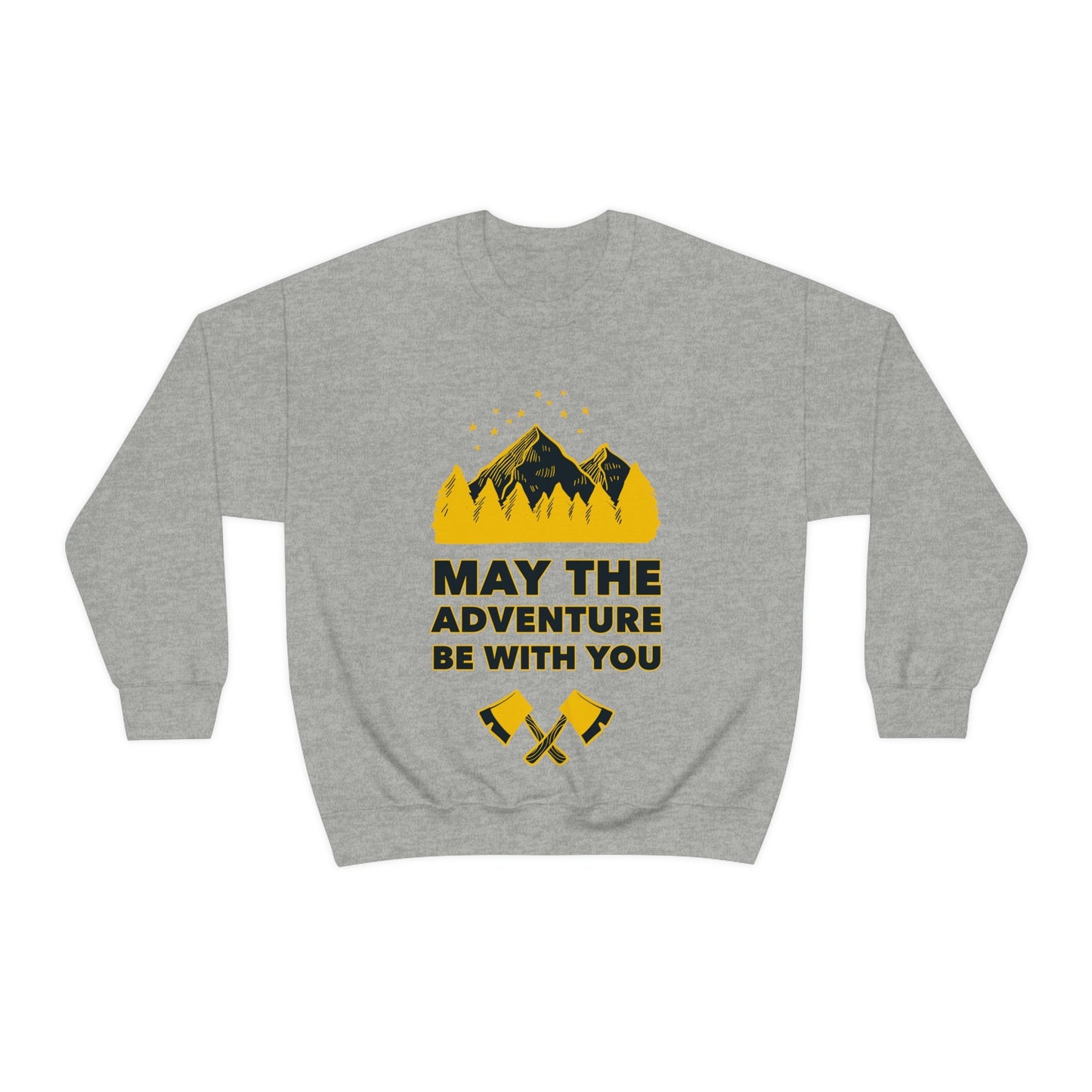 The Mountains Are Calling Hiking Fan Slogan Unisex Heavy Blend™ Crewneck Sweatshirt Ichaku [Perfect Gifts Selection]