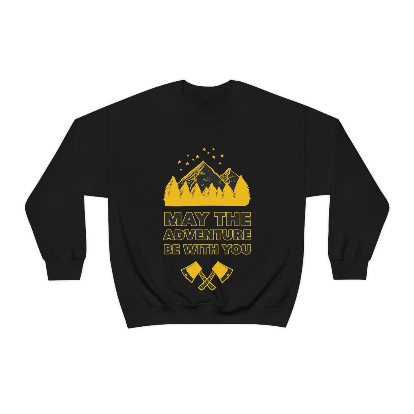 The Mountains Are Calling Hiking Fan Slogan Unisex Heavy Blend™ Crewneck Sweatshirt Ichaku [Perfect Gifts Selection]