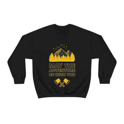 The Mountains Are Calling Hiking Fan Slogan Unisex Heavy Blend™ Crewneck Sweatshirt Ichaku [Perfect Gifts Selection]