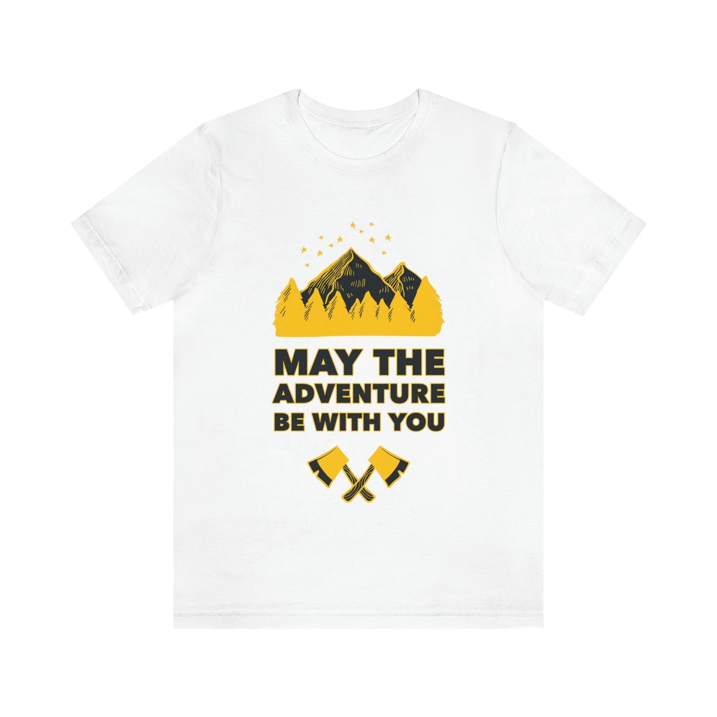 The Mountains Are Calling Hiking Fan Slogan Unisex Jersey Short Sleeve T-Shirt Ichaku [Perfect Gifts Selection]