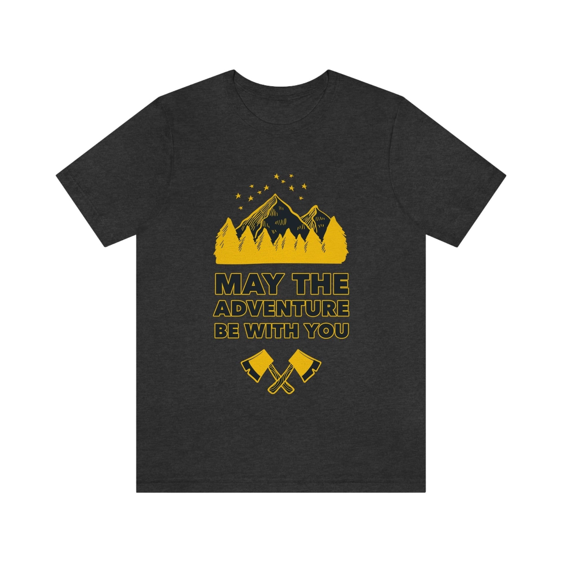 The Mountains Are Calling Hiking Fan Slogan Unisex Jersey Short Sleeve T-Shirt Ichaku [Perfect Gifts Selection]