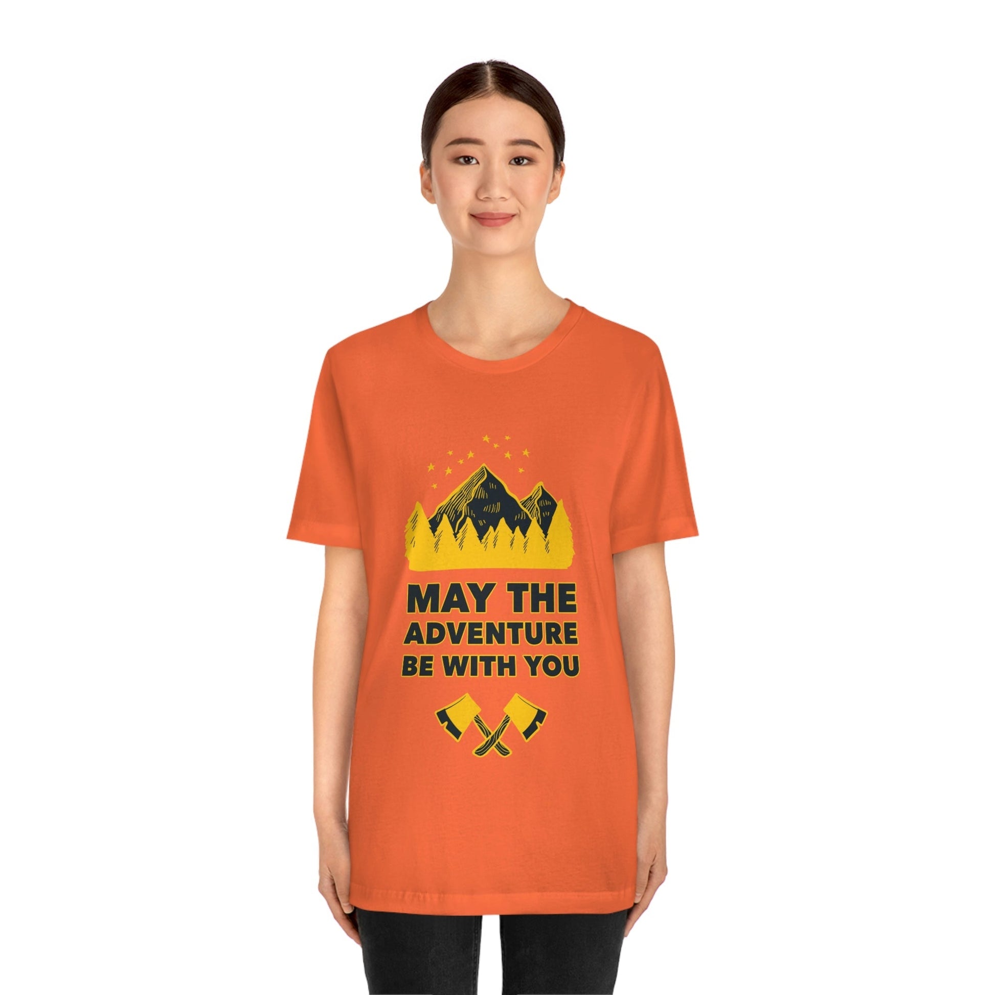 The Mountains Are Calling Hiking Fan Slogan Unisex Jersey Short Sleeve T-Shirt Ichaku [Perfect Gifts Selection]