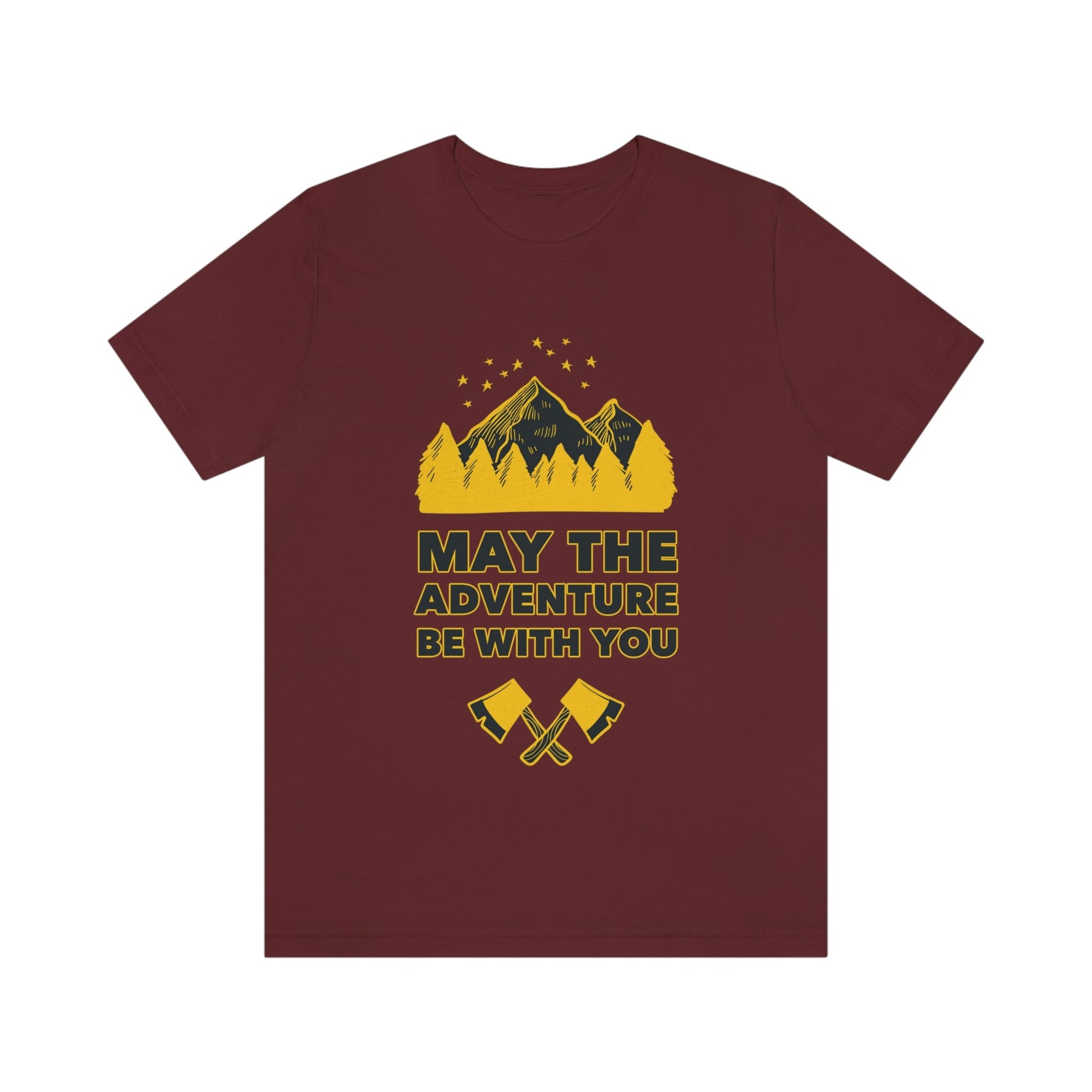 The Mountains Are Calling Hiking Fan Slogan Unisex Jersey Short Sleeve T-Shirt Ichaku [Perfect Gifts Selection]