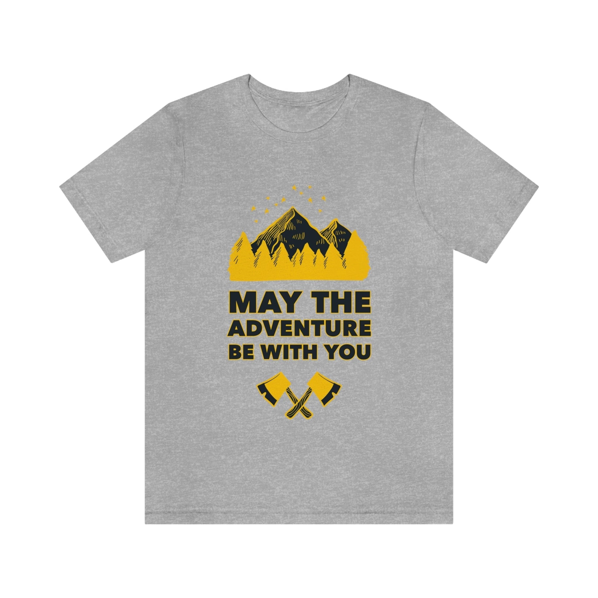 The Mountains Are Calling Hiking Fan Slogan Unisex Jersey Short Sleeve T-Shirt Ichaku [Perfect Gifts Selection]