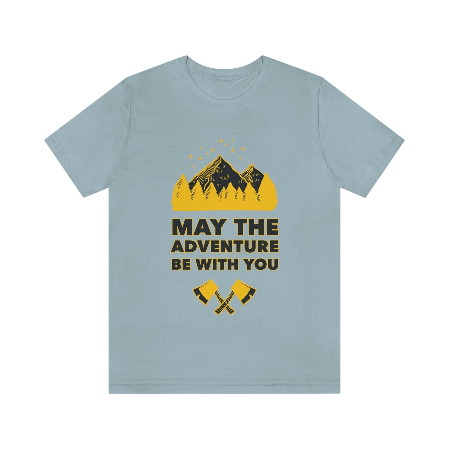 The Mountains Are Calling Hiking Fan Slogan Unisex Jersey Short Sleeve T-Shirt Ichaku [Perfect Gifts Selection]