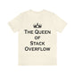 The Queen of Stack Overflow IT Funny Coding Unisex Jersey Short Sleeve T-Shirt Ichaku [Perfect Gifts Selection]