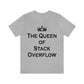 The Queen of Stack Overflow IT Funny Coding Unisex Jersey Short Sleeve T-Shirt Ichaku [Perfect Gifts Selection]