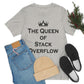 The Queen of Stack Overflow IT Funny Coding Unisex Jersey Short Sleeve T-Shirt Ichaku [Perfect Gifts Selection]