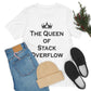 The Queen of Stack Overflow IT Funny Coding Unisex Jersey Short Sleeve T-Shirt Ichaku [Perfect Gifts Selection]