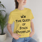 The Queen of Stack Overflow IT Funny Coding Unisex Jersey Short Sleeve T-Shirt Ichaku [Perfect Gifts Selection]