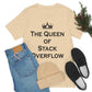 The Queen of Stack Overflow IT Funny Coding Unisex Jersey Short Sleeve T-Shirt Ichaku [Perfect Gifts Selection]