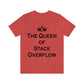 The Queen of Stack Overflow IT Funny Coding Unisex Jersey Short Sleeve T-Shirt Ichaku [Perfect Gifts Selection]