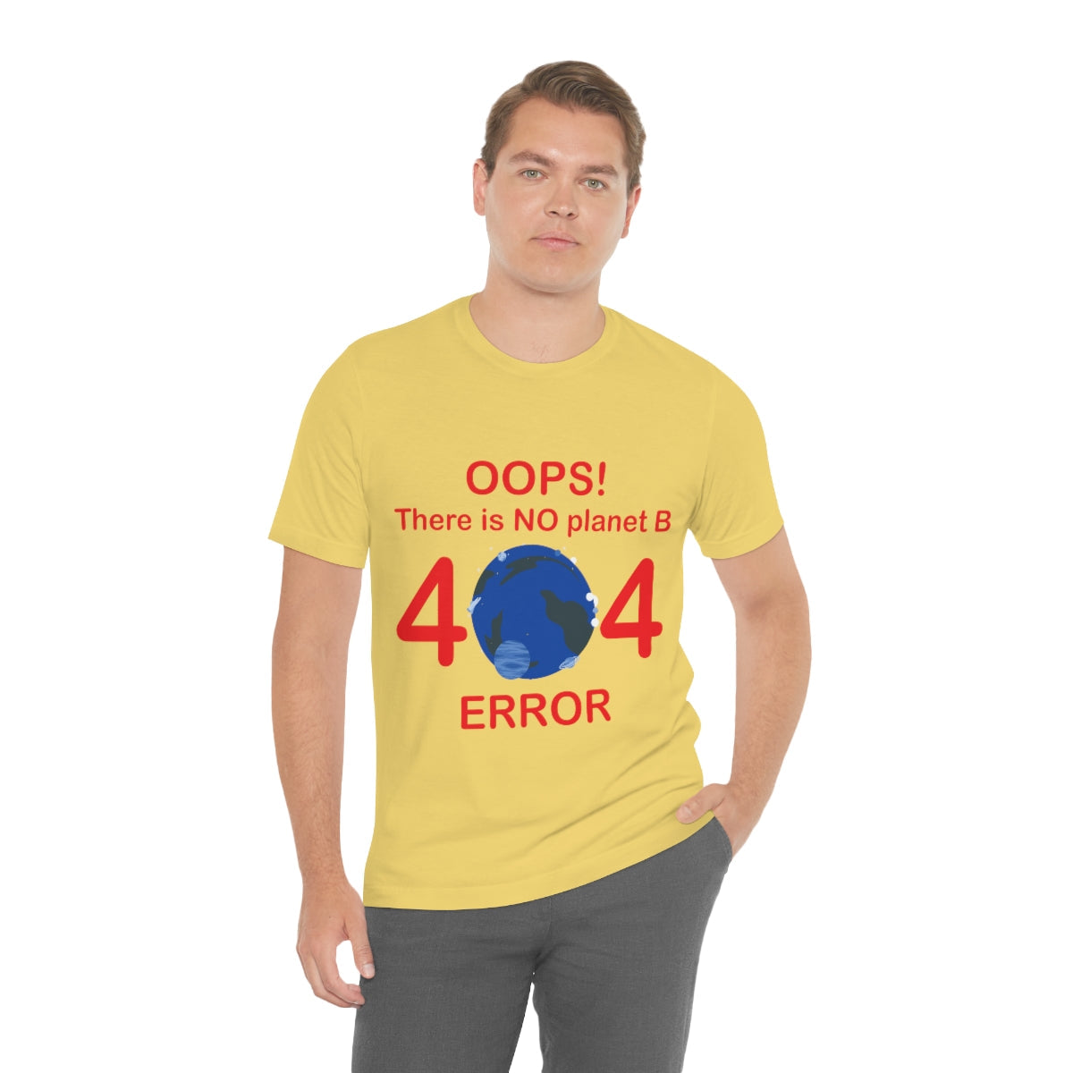 There is No Planet B Error 404, Save The Planet Unisex Jersey Short Sleeve T-Shirt Ichaku [Perfect Gifts Selection]