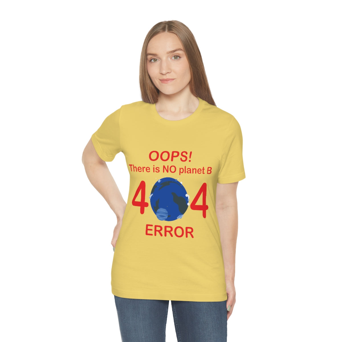 There is No Planet B Error 404, Save The Planet Unisex Jersey Short Sleeve T-Shirt Ichaku [Perfect Gifts Selection]