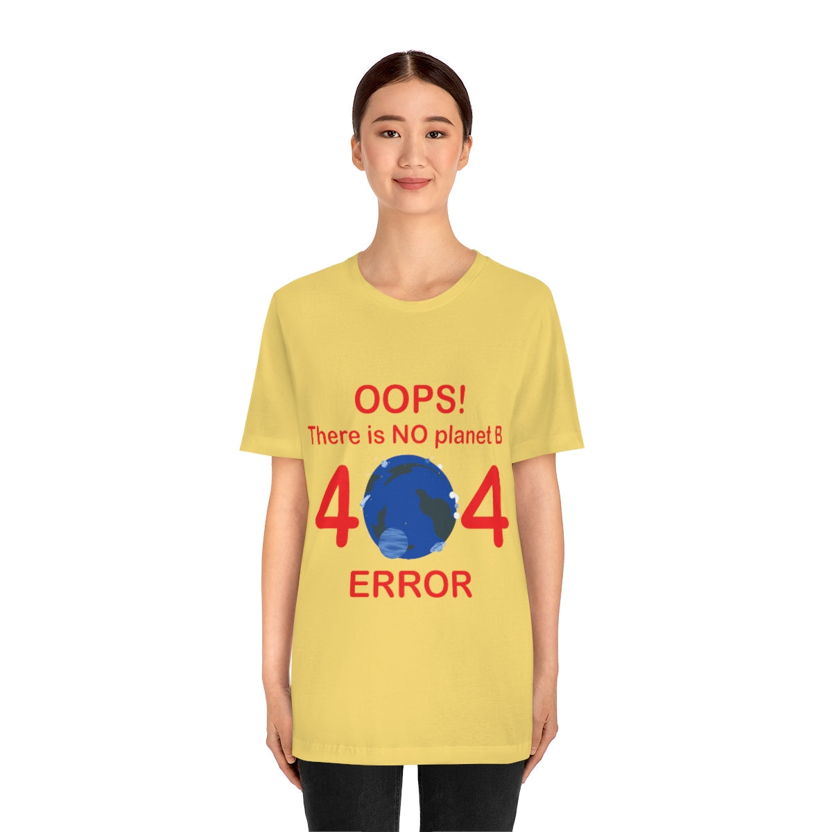 There is No Planet B Error 404, Save The Planet Unisex Jersey Short Sleeve T-Shirt Ichaku [Perfect Gifts Selection]