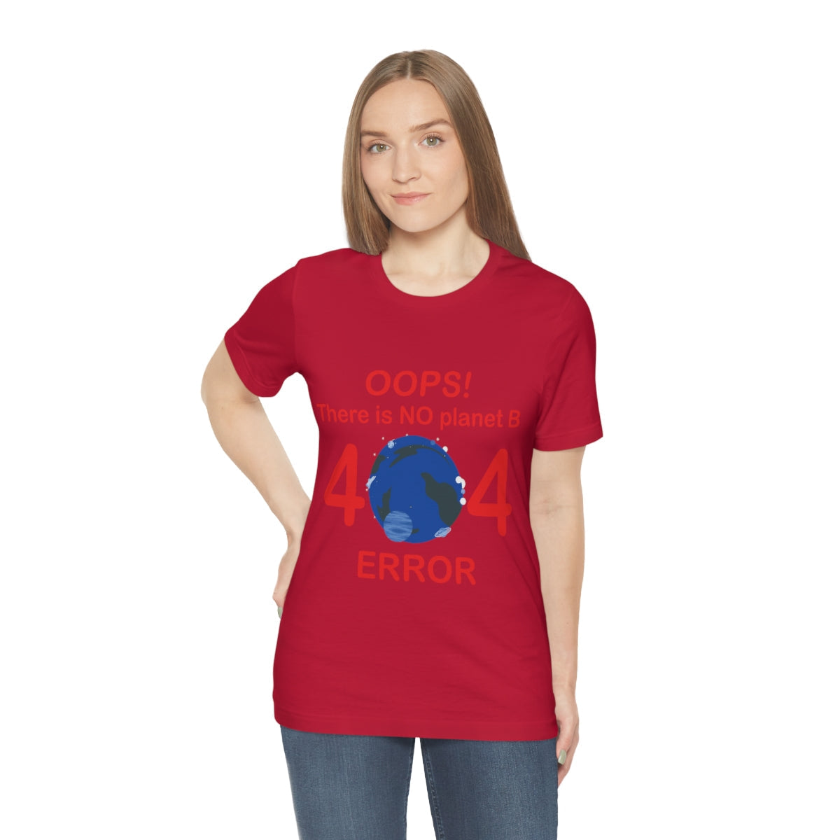 There is No Planet B Error 404, Save The Planet Unisex Jersey Short Sleeve T-Shirt Ichaku [Perfect Gifts Selection]