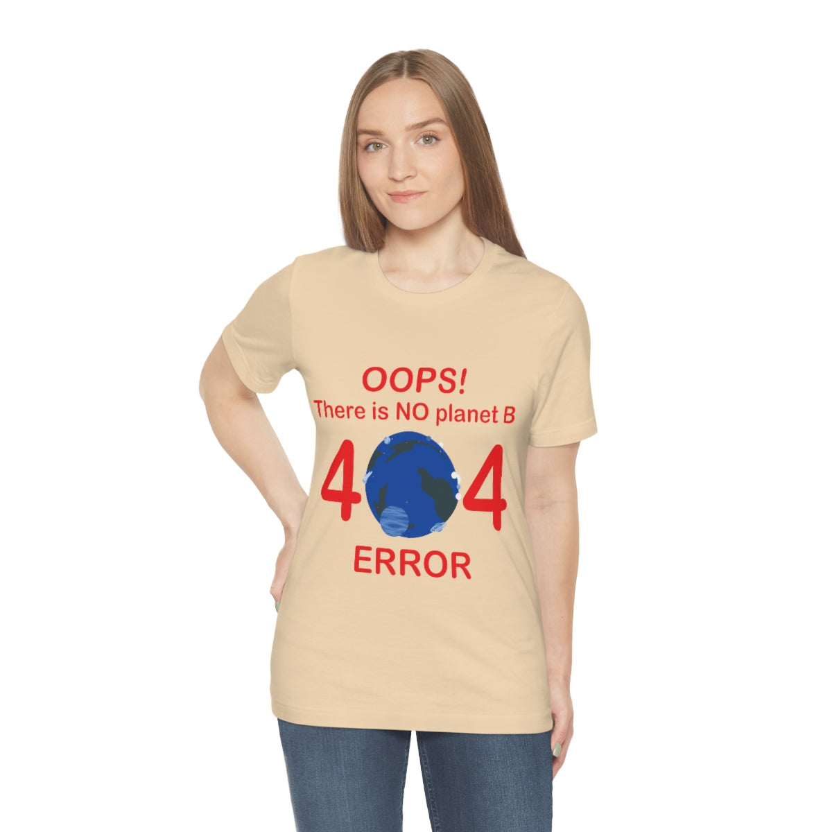 There is No Planet B Error 404, Save The Planet Unisex Jersey Short Sleeve T-Shirt Ichaku [Perfect Gifts Selection]