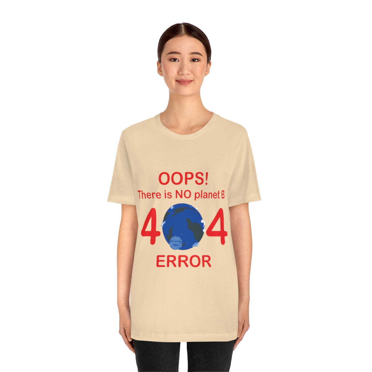 There is No Planet B Error 404, Save The Planet Unisex Jersey Short Sleeve T-Shirt Ichaku [Perfect Gifts Selection]