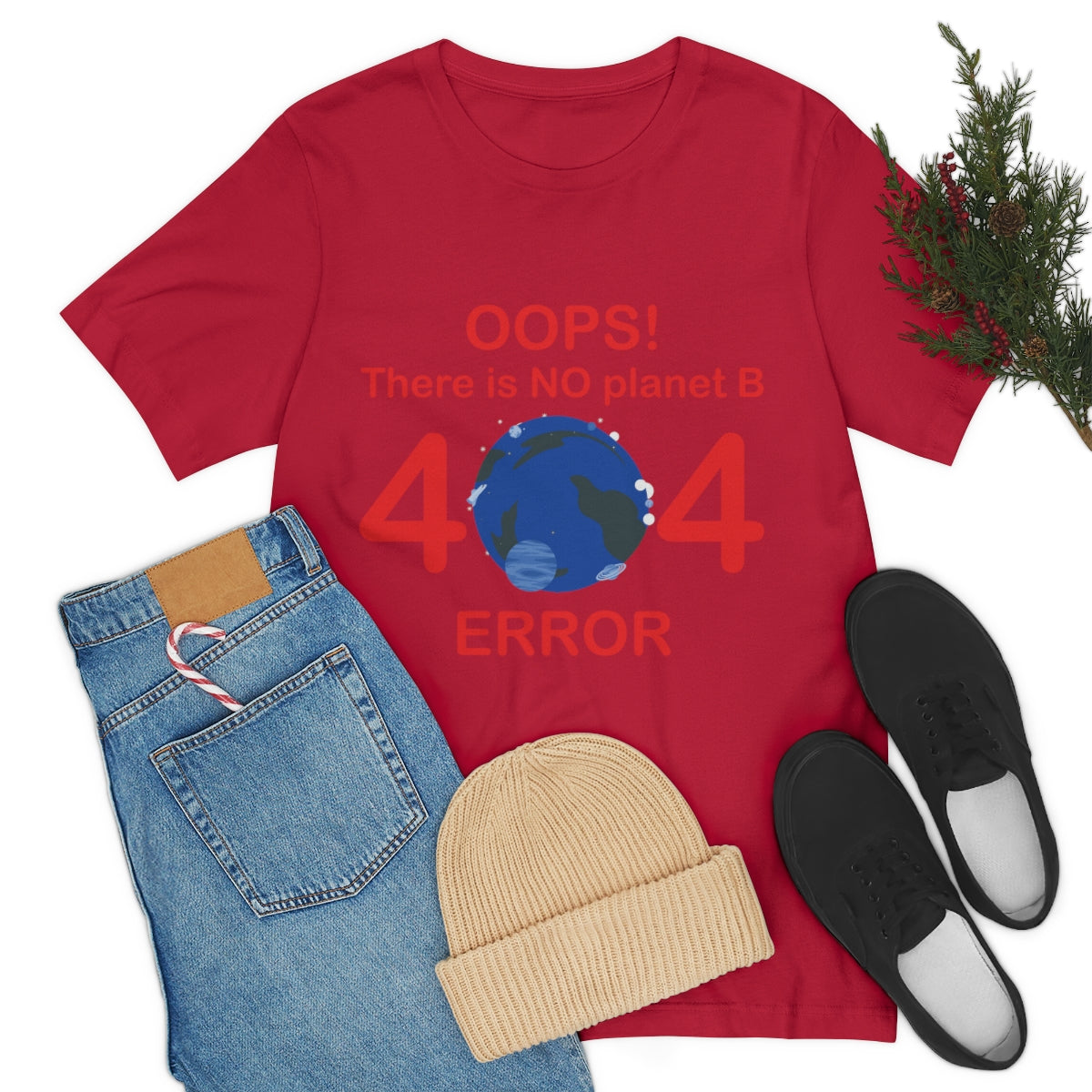 There is No Planet B Error 404, Save The Planet Unisex Jersey Short Sleeve T-Shirt Ichaku [Perfect Gifts Selection]